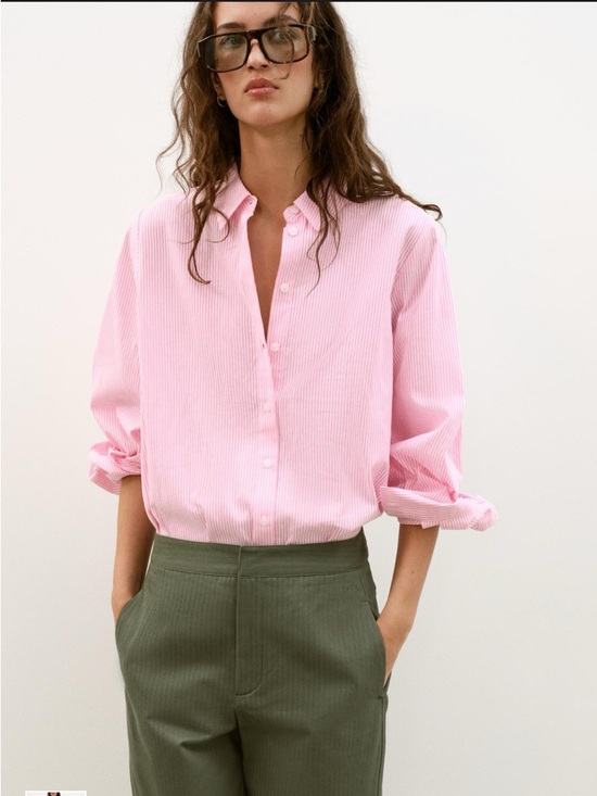 Zara Tops - ZARA STRIPED COTTON BUTTON DOWN SHIRT